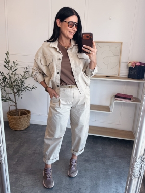 Komplet Denver Beżowy