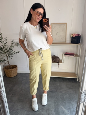 Spodnie Joy Masełko