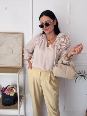 Bluzka Letty Pudrowo-Beżowa