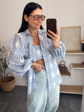 Koszula Lou greckie wzory 