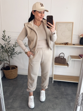 Pre-order Komplet Dresowy 3 częściowy Riso  Beżowy wysłał 7-10 dni 