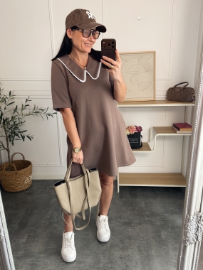 Sukienka Dresowa Suri Mocca