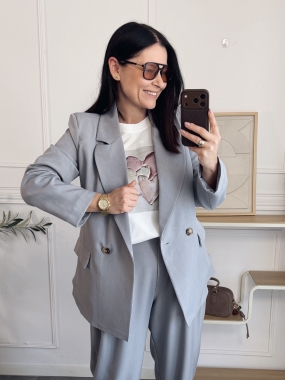 Marynarka Fero Popiel 