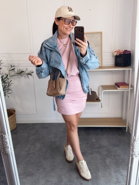 Sukienka Dresowa Roxel Puder 