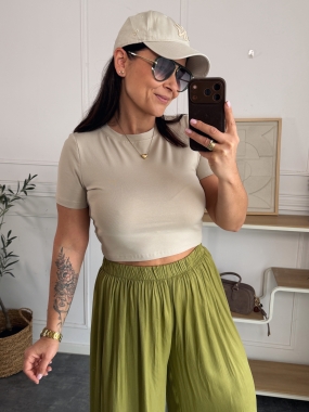 Crop Top Beż