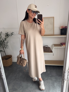 Sukienka Rica Beżowa 