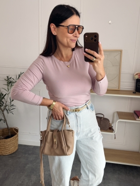 Bluzka Wiskozowa Sorella Pudrowa 