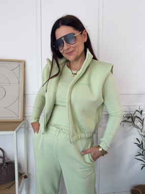 Pre-order Kamizelka Dresowa Riso Pistacja  wysyłka 7-10 dni