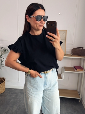 Bluzka Falbanka Black 