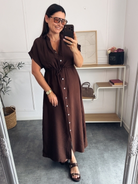 Sukienka Szmizjerka Amanda Czekolada