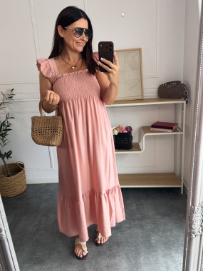 Sukienka Livia Pudrowa