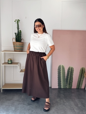 Spódnica Bawełniana Vanessa Czekolada