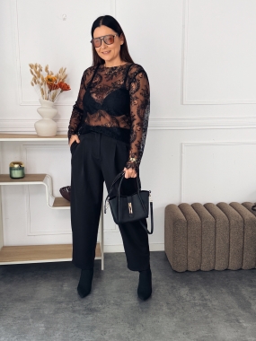Bluzka Koronkowa Misi Black